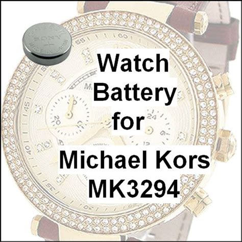 what size is michael kors watch button battery|michael kors watch batteries replacement.